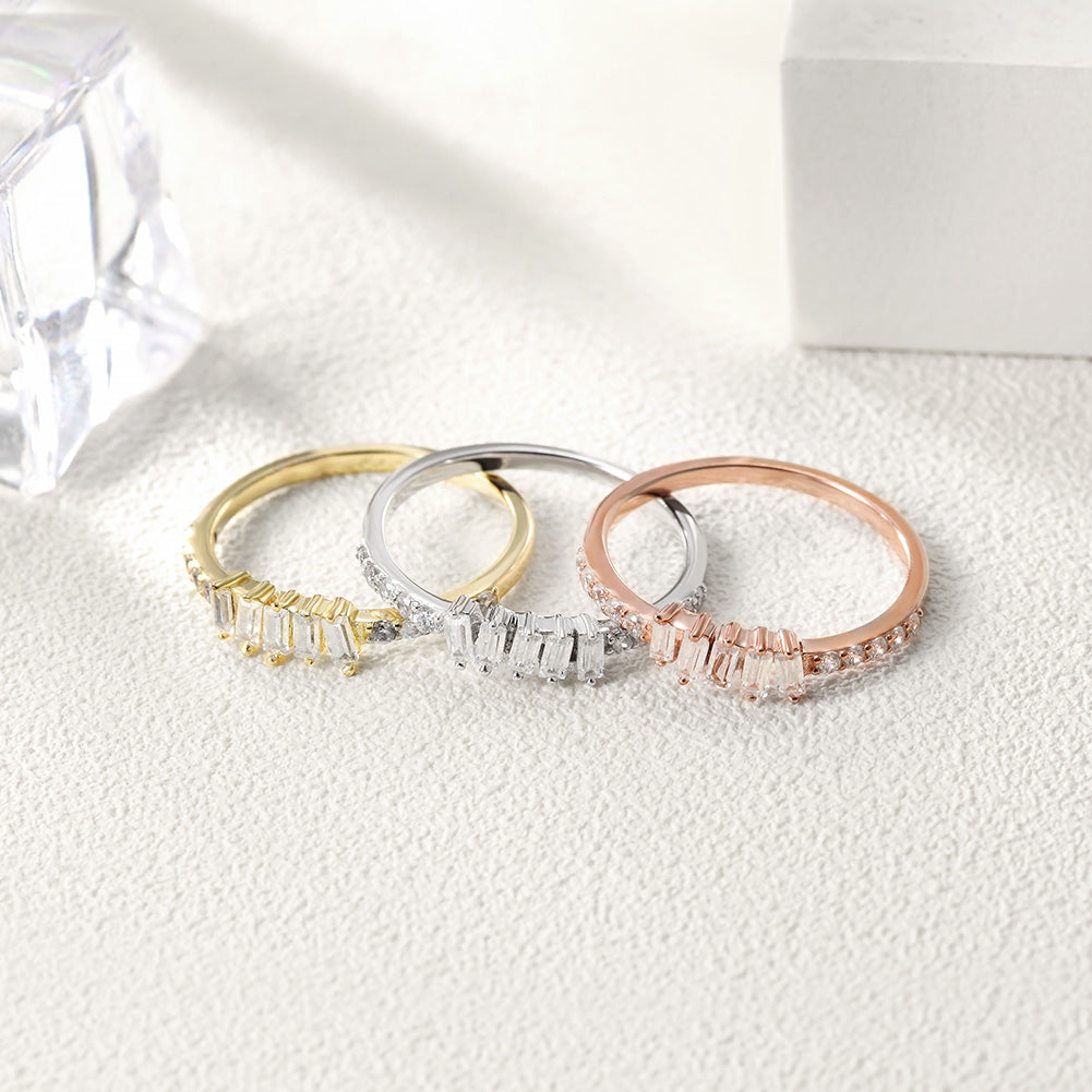 Creative gemstone smooth ring-SSR073
