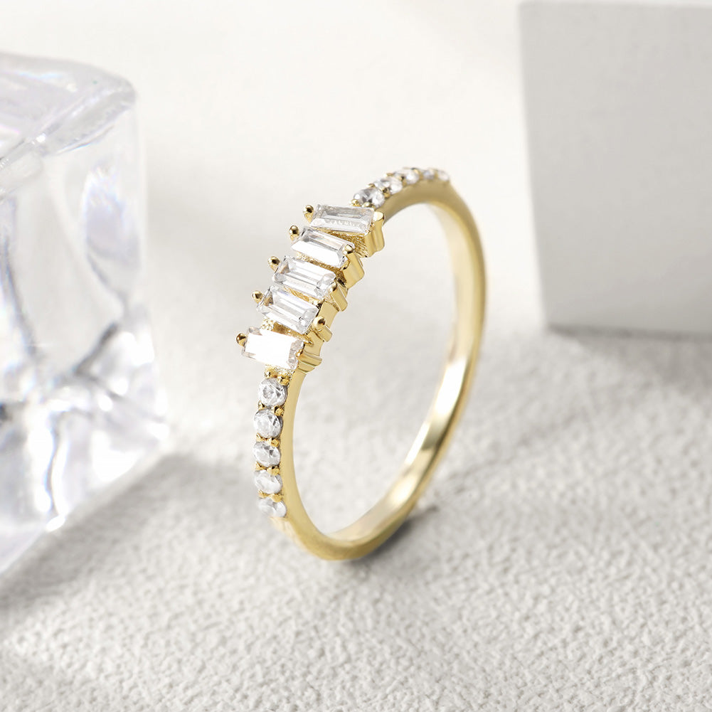 Creative gemstone smooth ring-SSR073