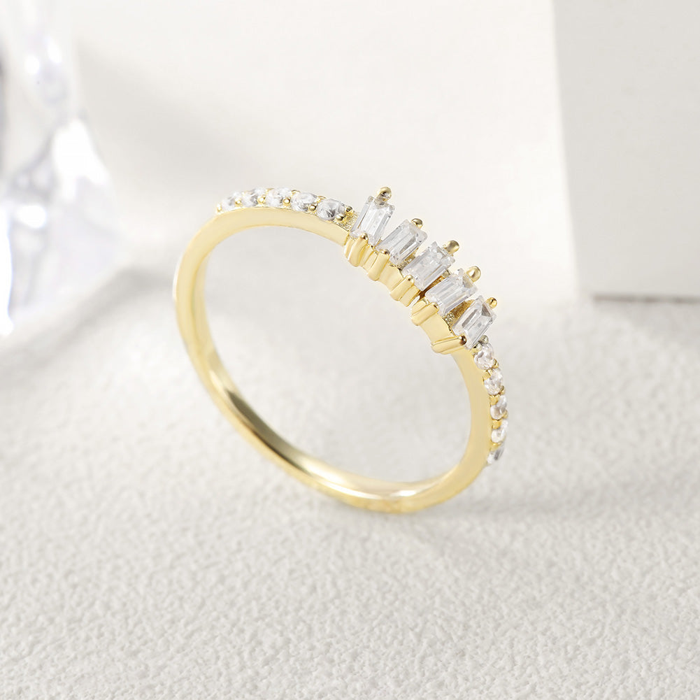Creative gemstone smooth ring-SSR073