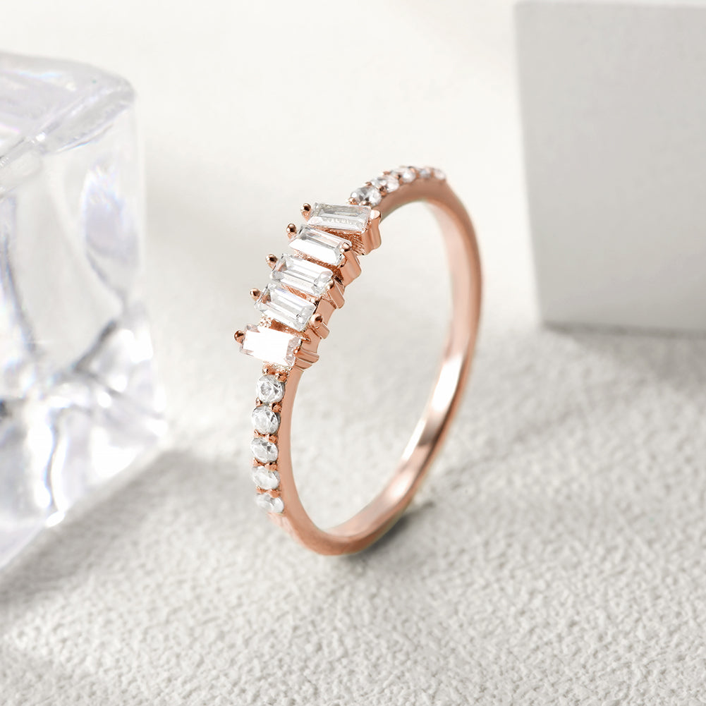 Creative gemstone smooth ring-SSR073