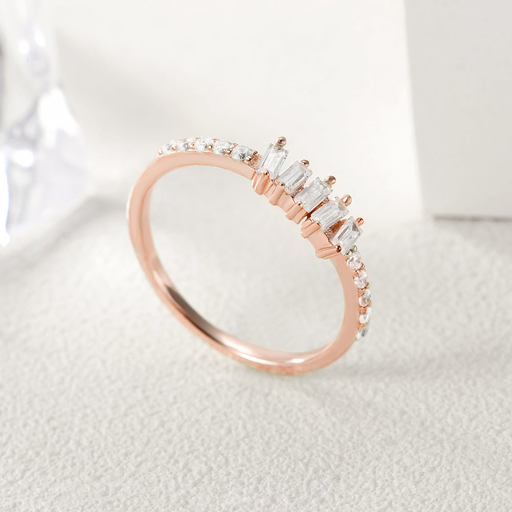 Creative gemstone smooth ring-SSR073