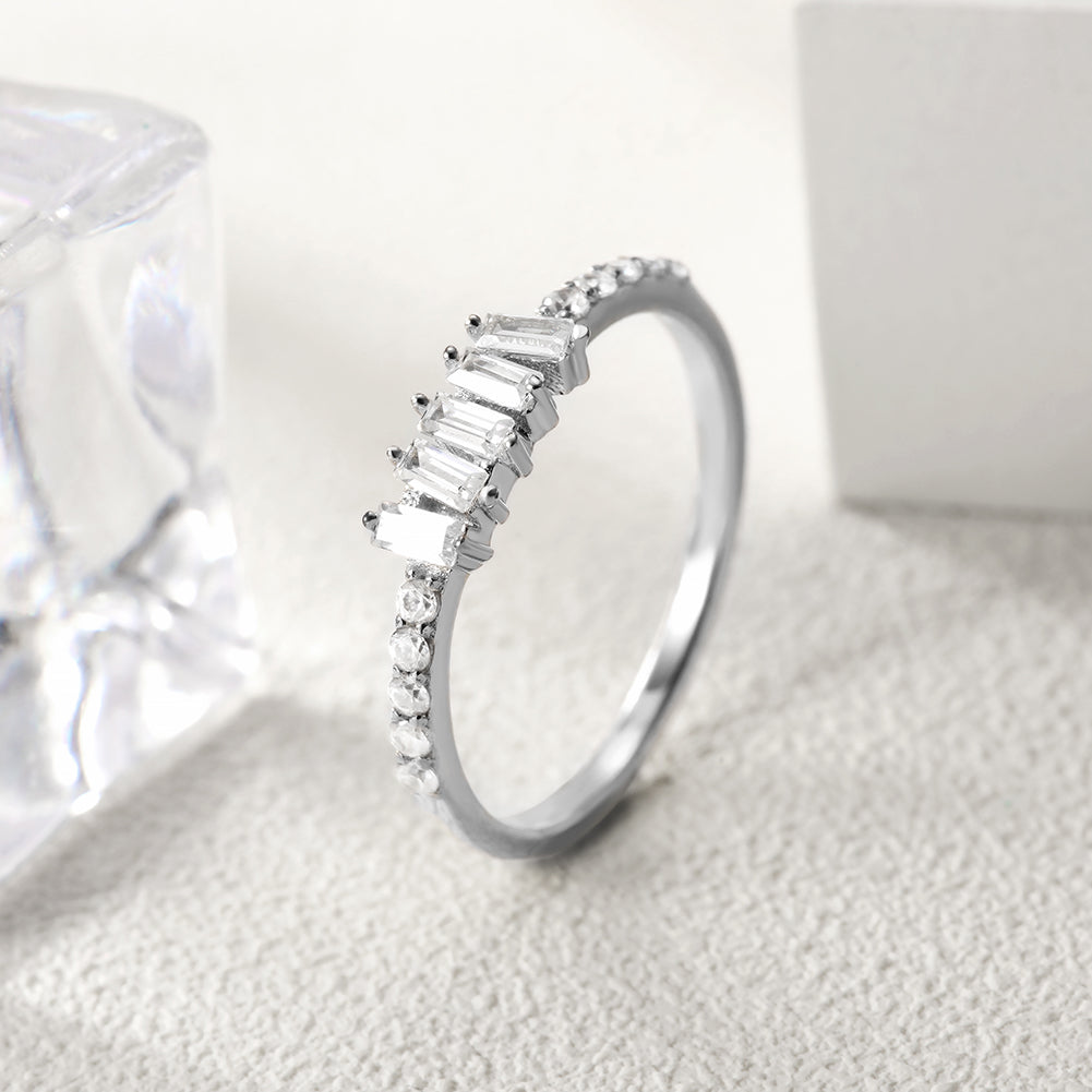 Creative gemstone smooth ring-SSR073
