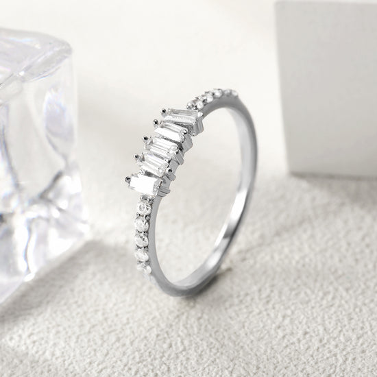 Creative gemstone smooth ring-SSR073