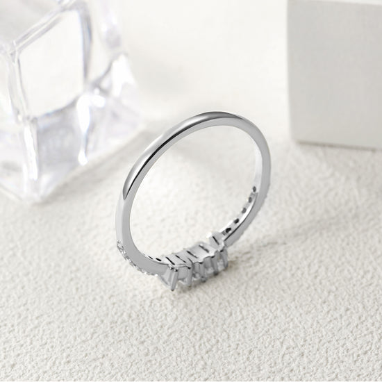 Creative gemstone smooth ring-SSR073