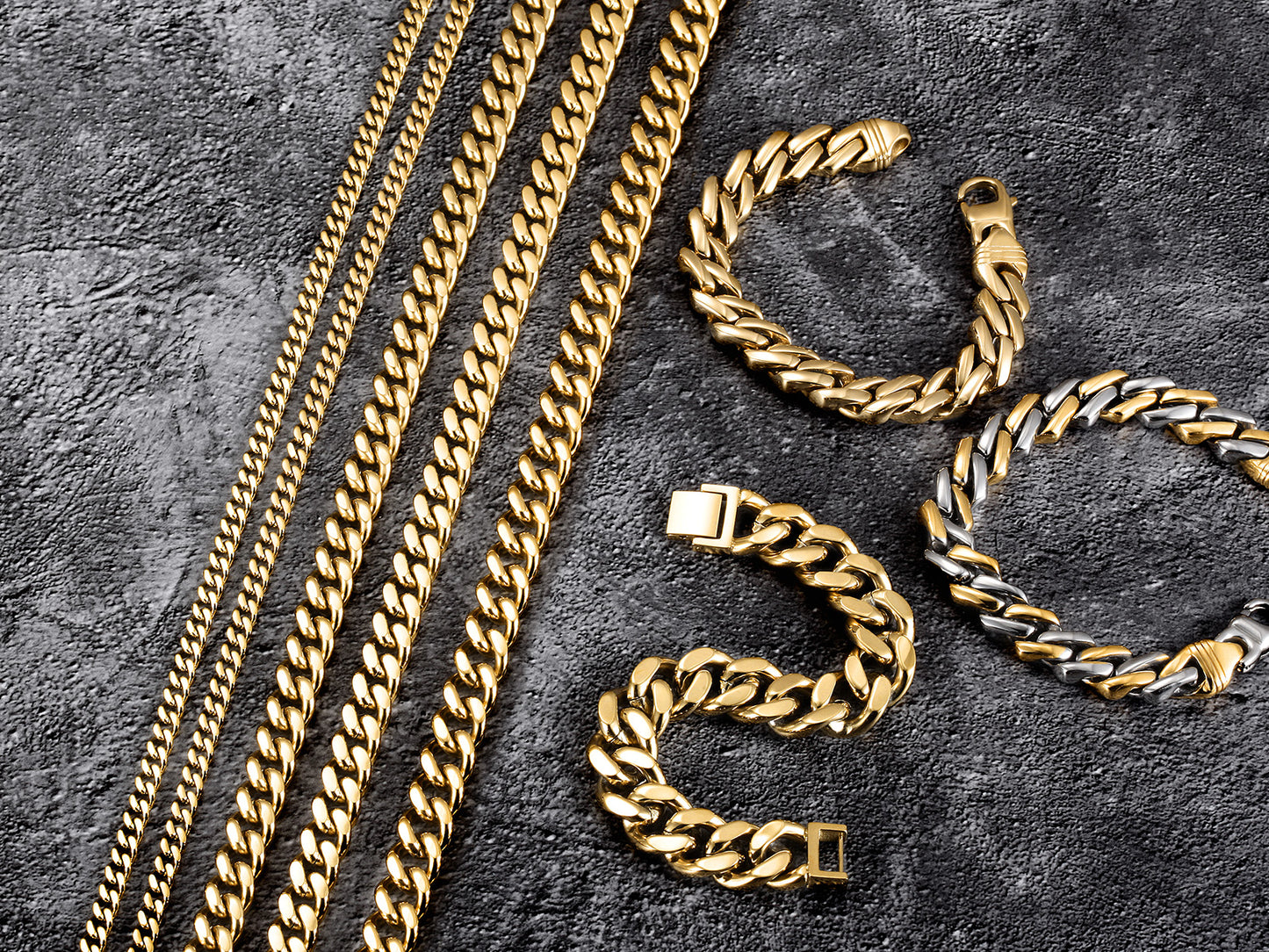 12mm Gold Hip Hop Cuban Chain Necklace