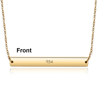 Load image into Gallery viewer, Horizontal Engravable Bar Necklace
