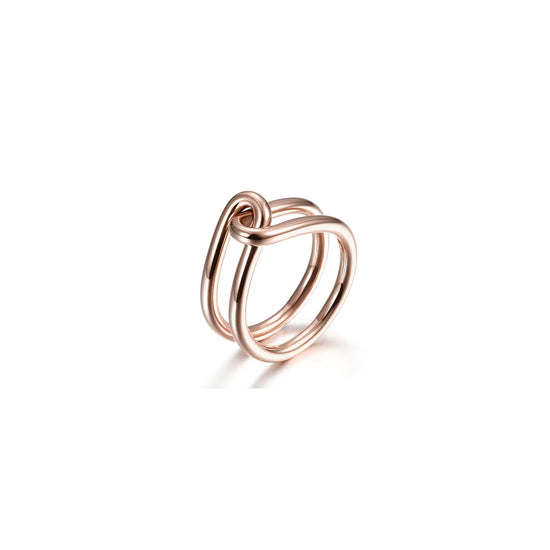Rose Gold Love Knot Ring