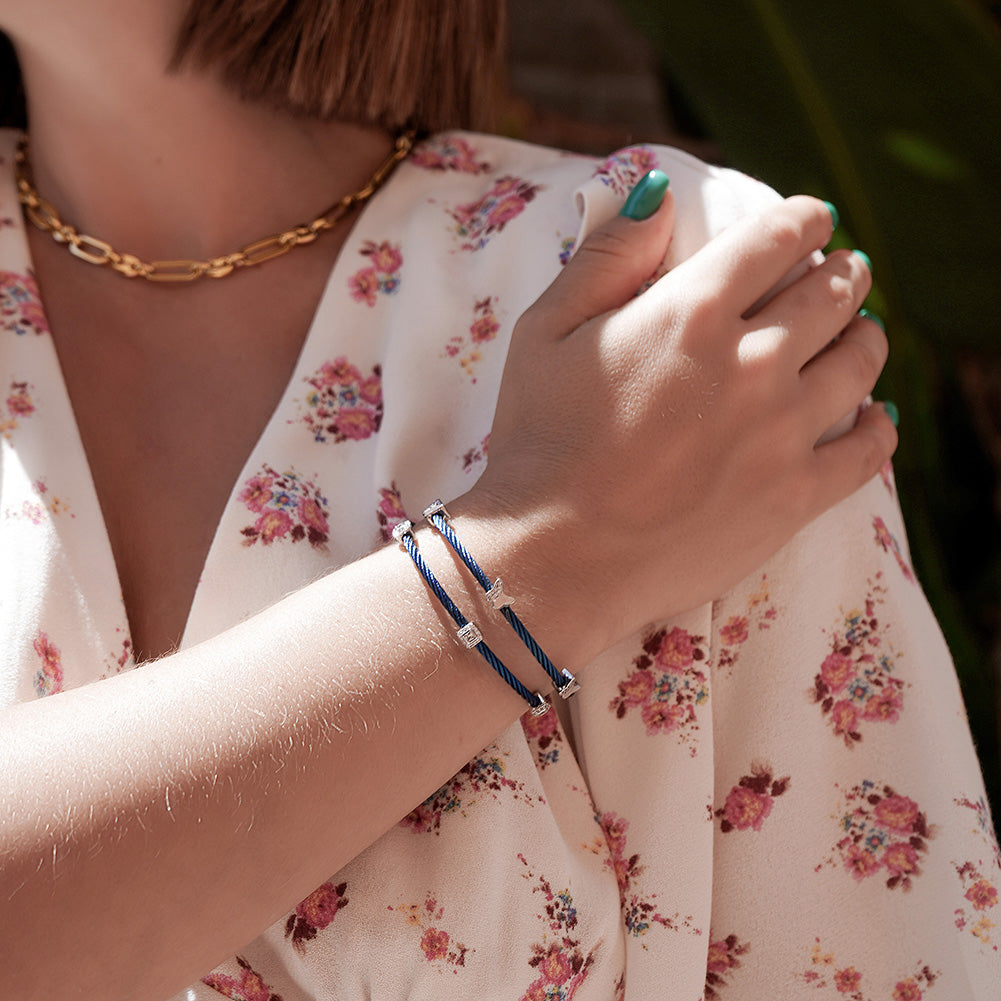 BUTTERFLY STACKING CABLE BRACELET