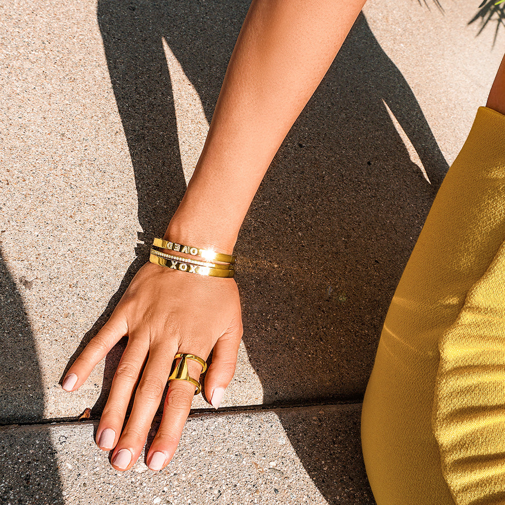 Engravable Forever Loved Bangle