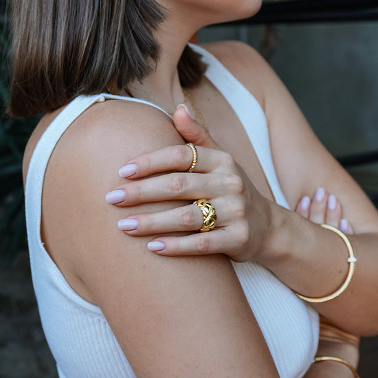 Ribbed Stackable Ring