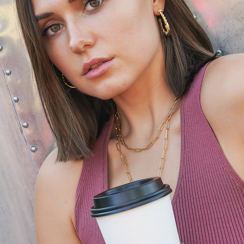 Twisted Rope Hoop Earrings