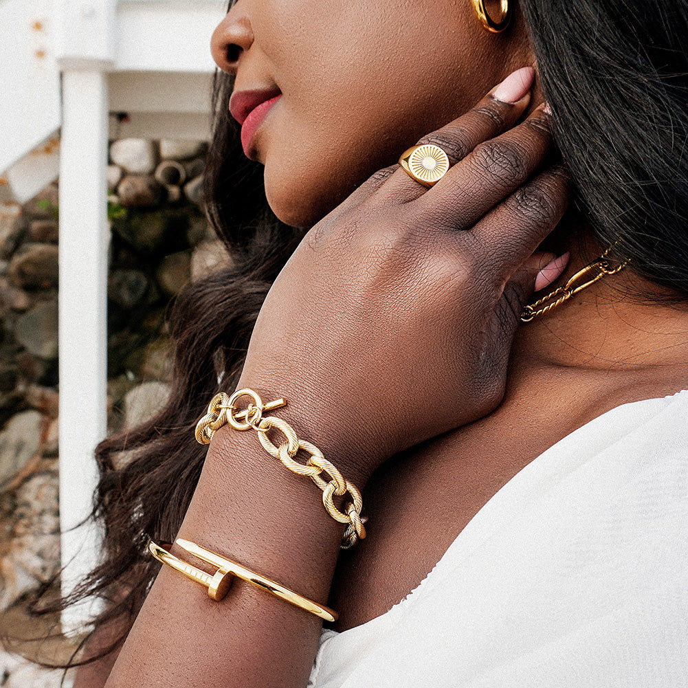 Twisted Wire Link Bracelet