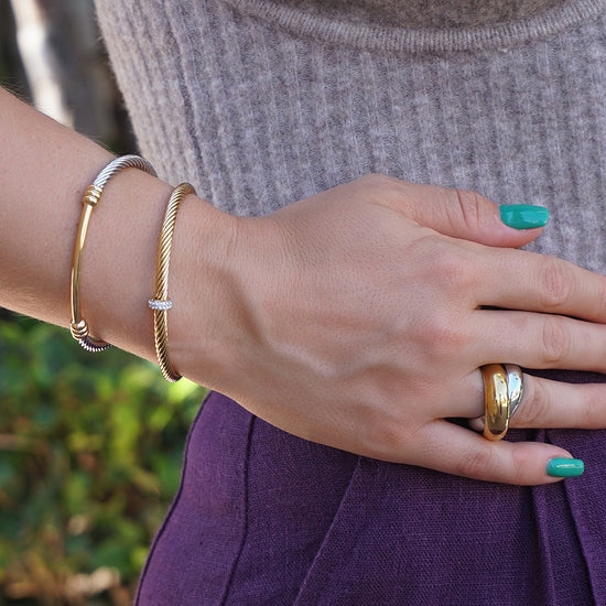 Bi-Color Bangle Set