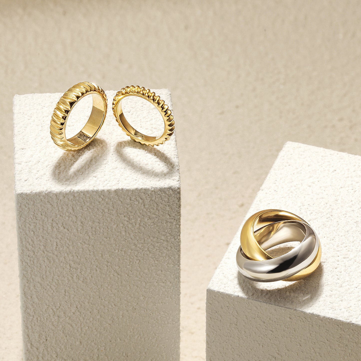 Modern Ribbed Ring