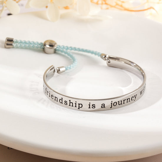 Amazon.com: Dczosily Inspirational Cuff Bracelets for Women Stainless Steel Jewelry  Bracelets Motivational Bangles Personalized Graduation Gifts for Best Friend  (02 Friends are the family we choose): Clothing, Shoes & Jewelry