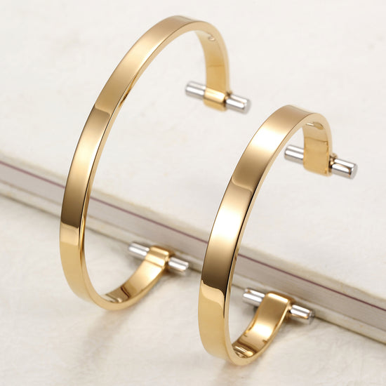 Golden Love Couple Cuff