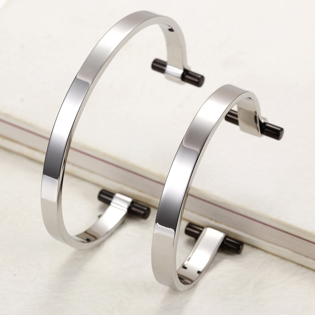 Load image into Gallery viewer, Silver Love Couple Cuff
