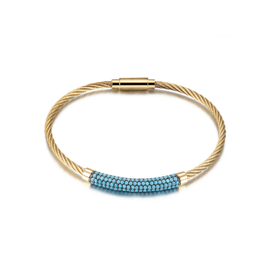 Gemstone Turquoise Bangle