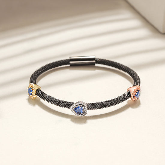 Heart Cable Station Bangle