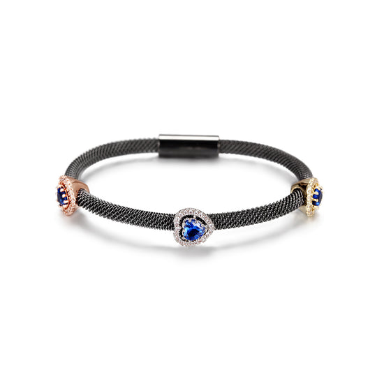 Heart Cable Station Bangle