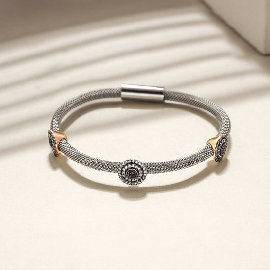 Classic 3-Tone Station Bangle