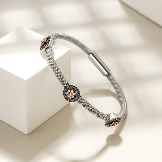 Flower Cable Station Bangle
