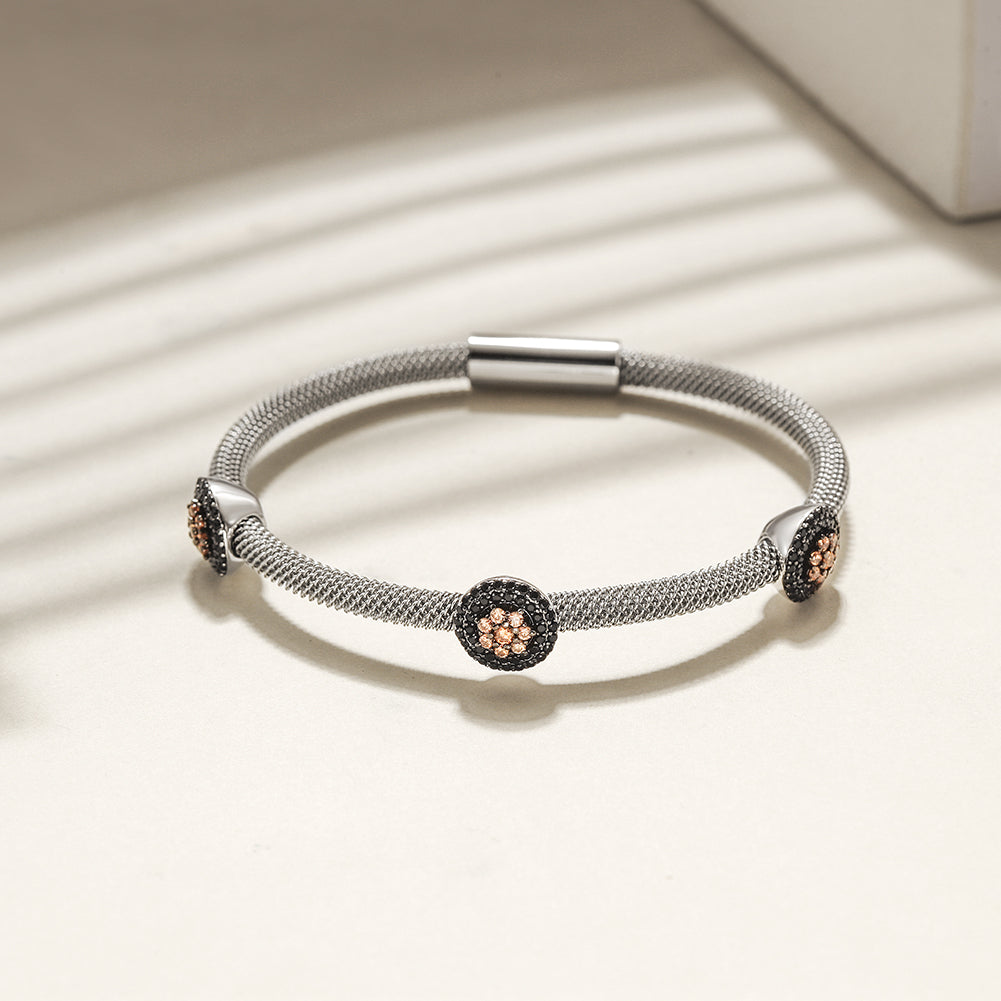 Flower Cable Station Bangle