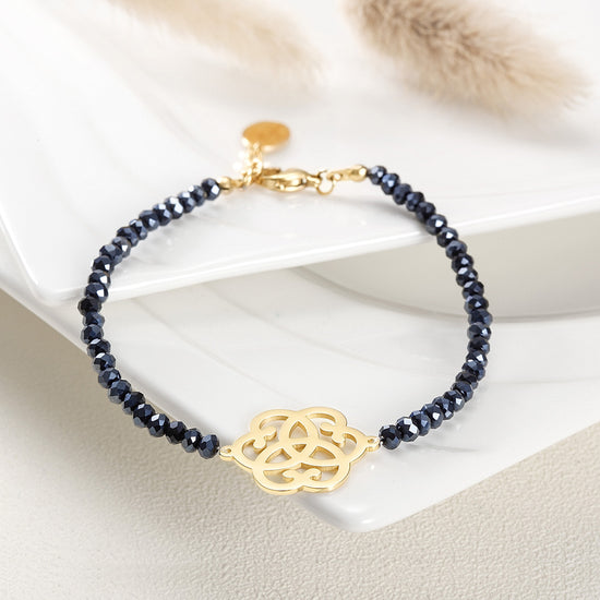 Love Knot Beaded Stone Bracelet