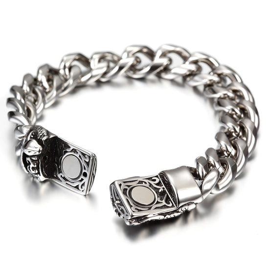 Skull Chunky Chain Bracelet