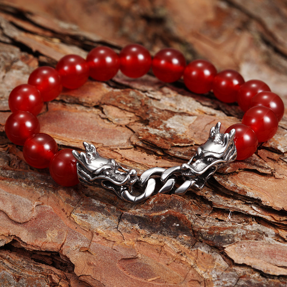 Red Agate Dragon powerful Bracelet