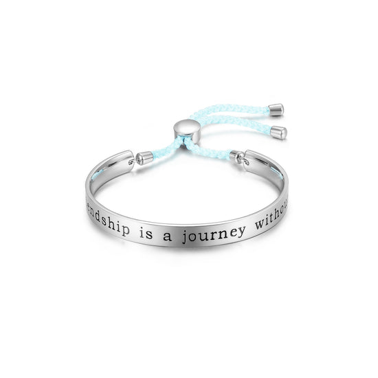 Buy Knighthood Bracelets for Women Inspirational Gifts for Girls Men  Motivational Birthday Love Expressing Valentines Day Cuff Bangle Friendship  Personalized Mantra (Silver) at Amazon.in