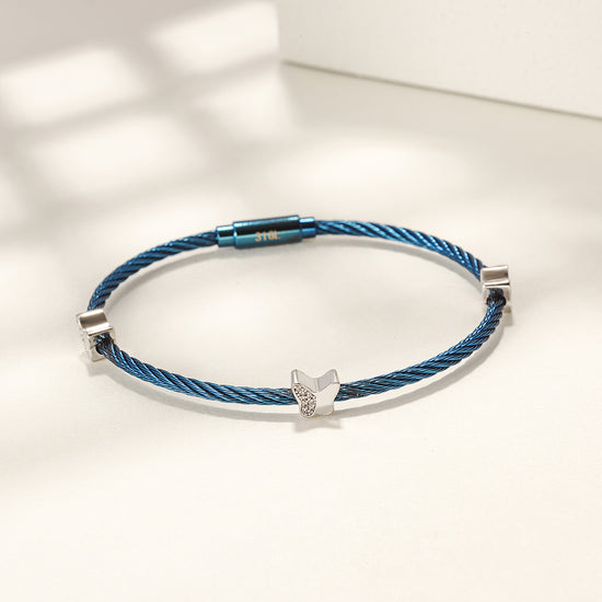 BUTTERFLY STACKING CABLE BRACELET