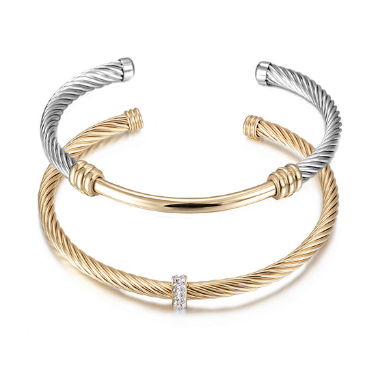 Bi-Color Bangle Set