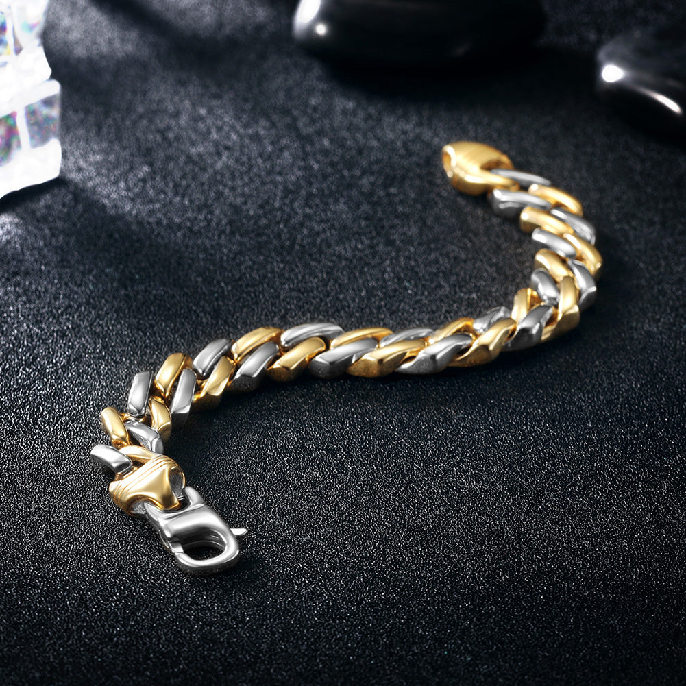 Cuban Chain Bracelet with Lobster Clasp