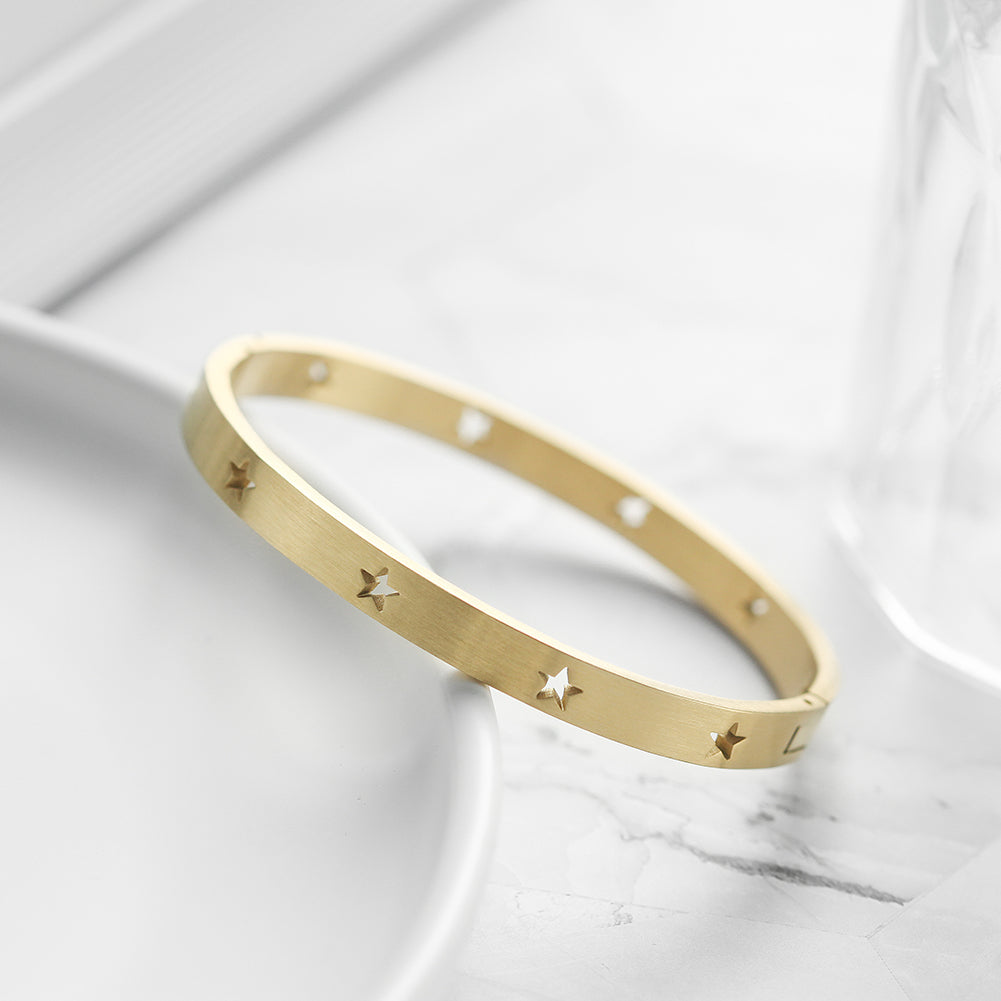 Load image into Gallery viewer, Star Cutout Bangle
