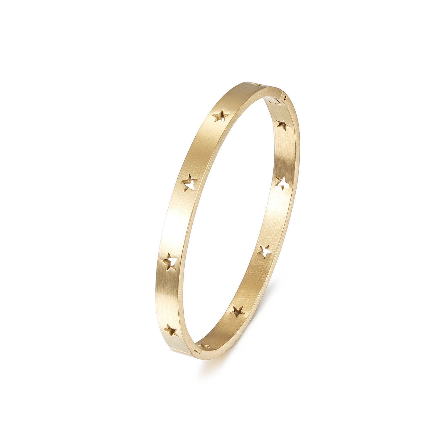 Gold Bangle with Stars