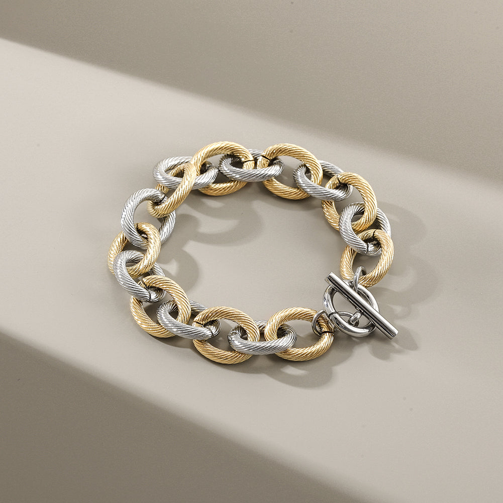 Twisted Wire Link Bracelet