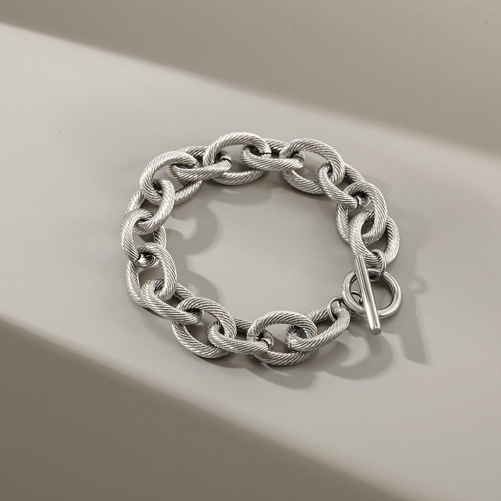 Twisted Wire Link Bracelet