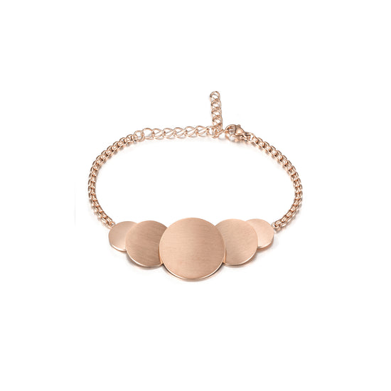 Minimalist Round Disk Bracelet