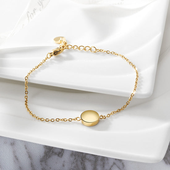 Smooth Disc Bracelet