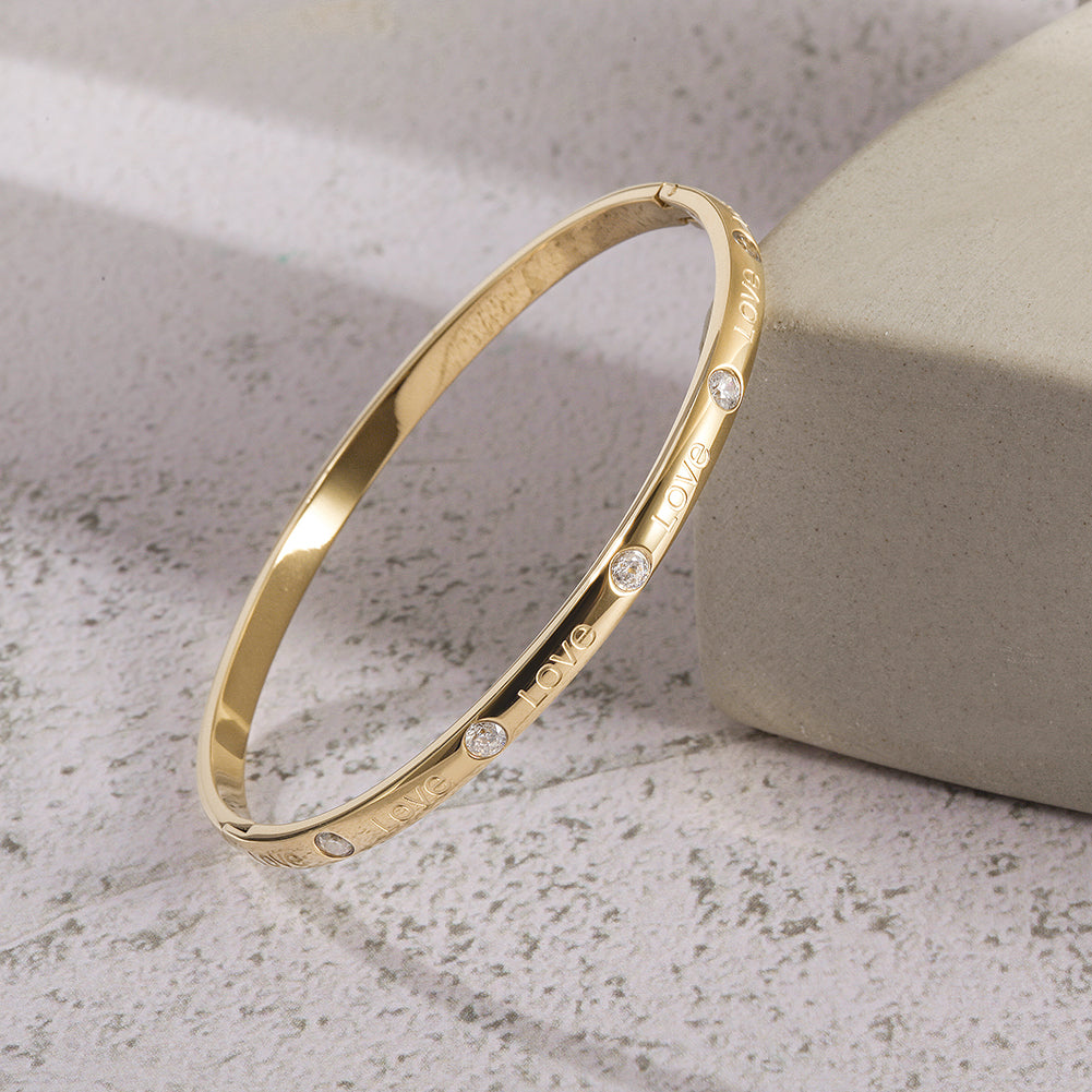 Love in Verona bangle Gold