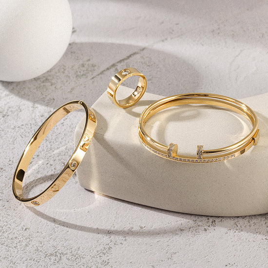 Layered Bangle Ring Set