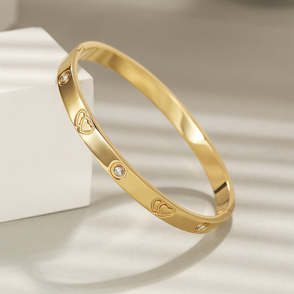 Gold Plated Guarantee Cartier LOVE Bangle for Women And Men Bangle Fashion  Style Steel Bracelet With Box