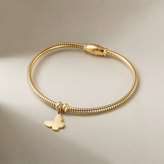Load image into Gallery viewer, Butterfly Snake Chain Bracelet
