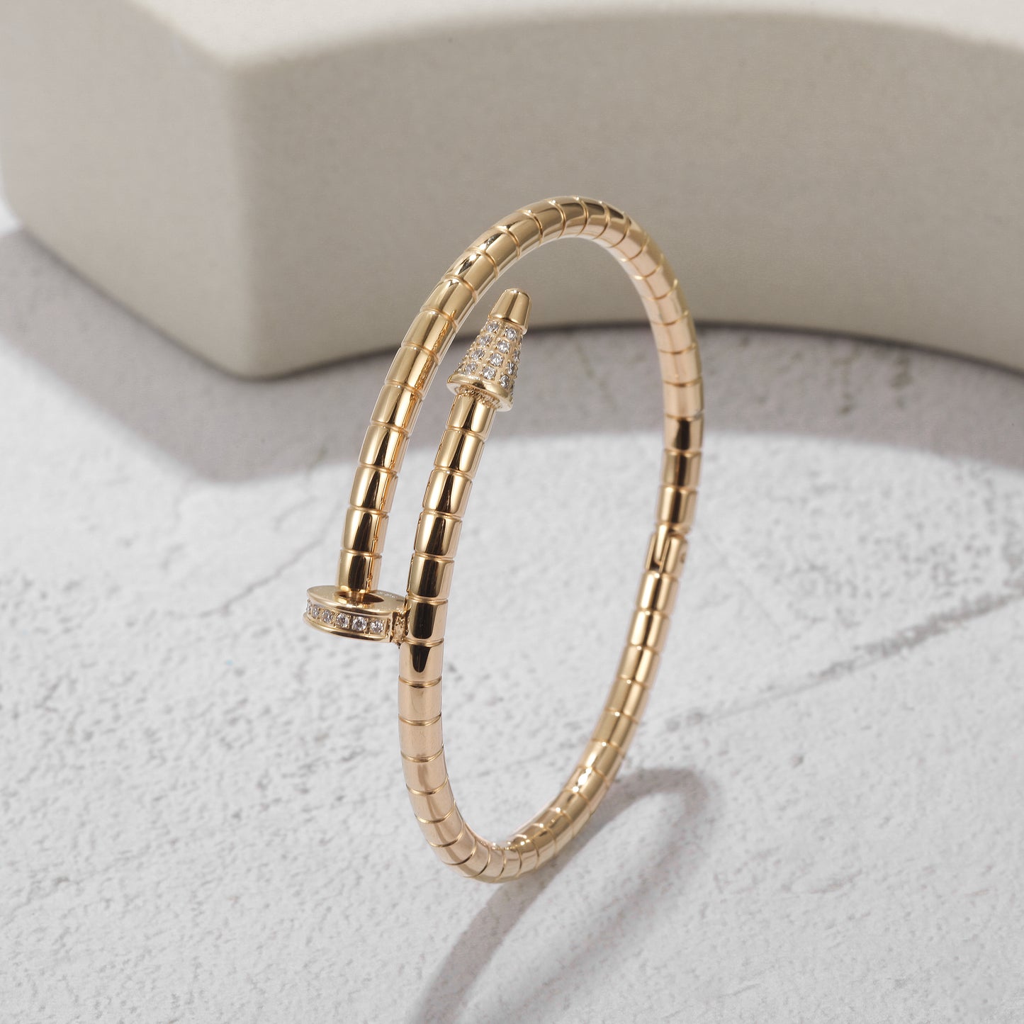 Modern Nail Bangle With Studs