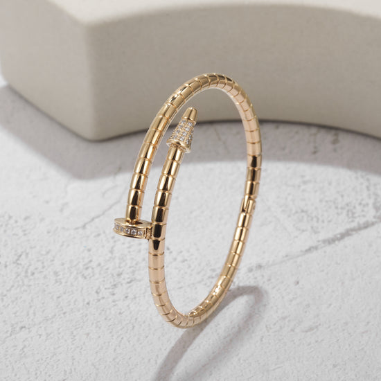 Modern Nail Bangle With Studs