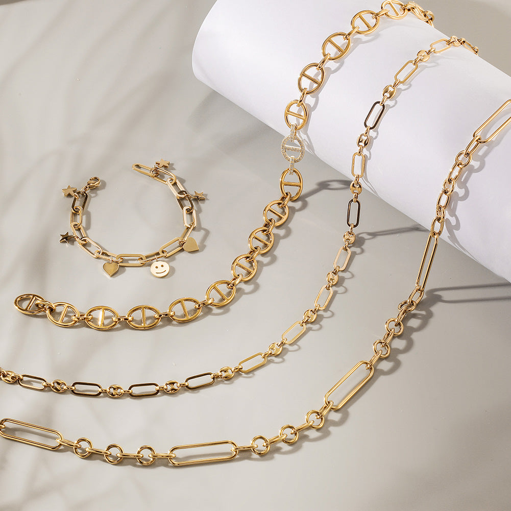 LAUREN PAPERCLIP BOLO NECKLACE