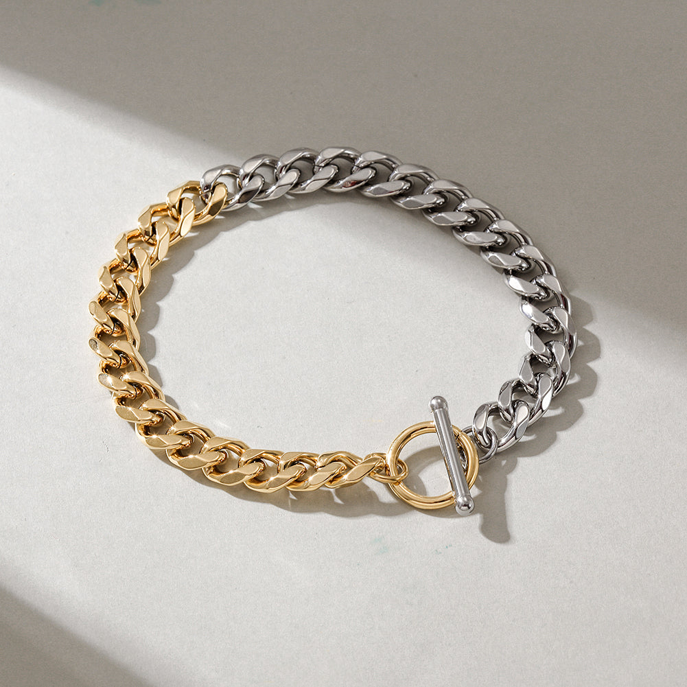 Duo-Tone Chunky Bracelet