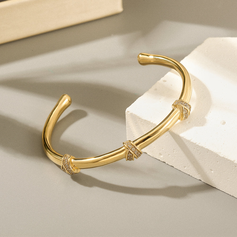 Gold Knot Cuff