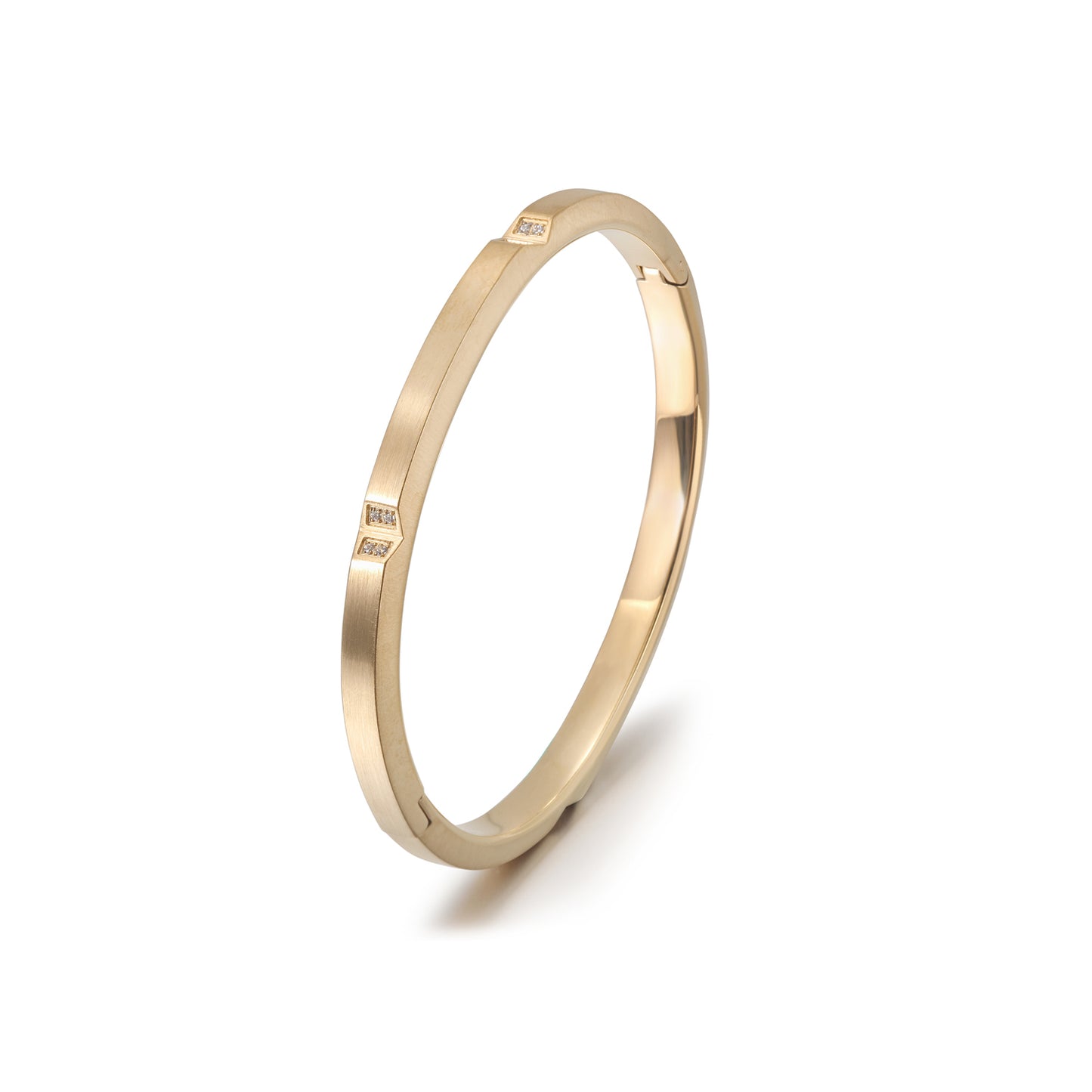 Concave Gold Bangle